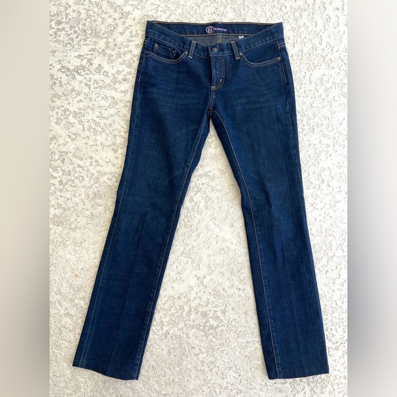 Bebe Jeans size 8 29 X 30 Brooke Straight Dark Blue Low Rise Women’s Y2K Denim - Picture 6 of 8
